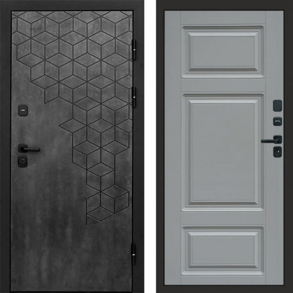Входная дверь Termo-Door Спейс Бетон Патина - Лион Grey софт