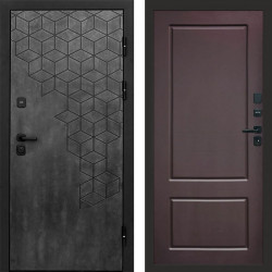 Входная дверь Termo-Door Спейс Бетон Патина - Марсель Шоколад