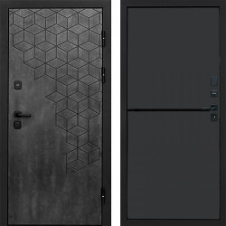 Входная дверь Termo-Door Спейс Бетон Патина - Нео Графит