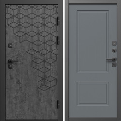Входная дверь Termo-Door Спейс Бетон Патина - Нео Классика Грей Софт