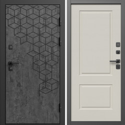 Входная дверь Termo-Door Спейс Бетон Патина - Нео Классика Слоновая Кость