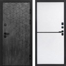 Входная дверь Termo-Door Спейс Бетон Патина - Нео White