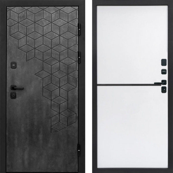 Входная дверь Termo-Door Спейс Бетон Патина - Нео White