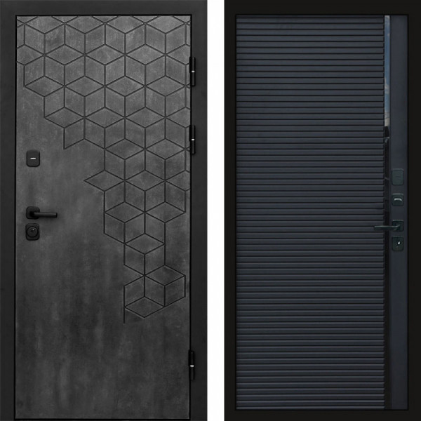Входная дверь Termo-Door Спейс Бетон Патина - Porte black