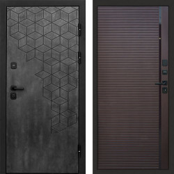 Входная дверь Termo-Door Спейс Бетон Патина - Porte Шоколад