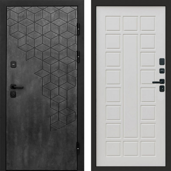 Входная дверь Termo-Door Спейс Бетон Патина - Престиж бежевый матовый