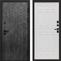 Входная дверь Termo-Door Спейс Бетон Патина - Спарта белое дерево