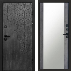 Входная дверь Termo-Door Спейс Бетон Патина - Зеркало бетон темный