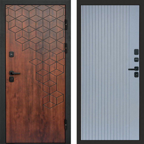 Входная дверь Termo-Door Спейс Дуб Патина - Flat Grey софт