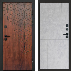 Входная дверь Termo-Door Спейс Дуб Патина - Горизонт бетон светлый