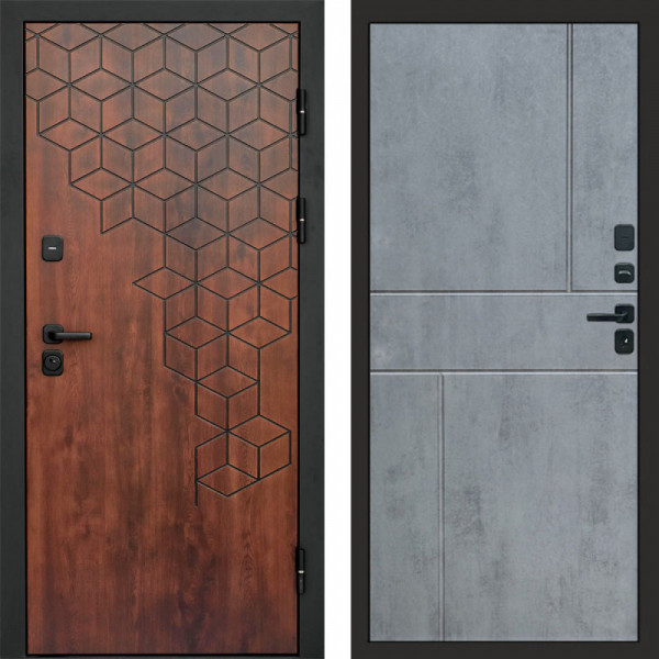 Входная дверь Termo-Door Спейс Дуб Патина - Горизонт бетон темный