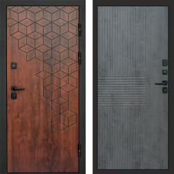 Входная дверь Termo-Door Спейс Дуб Патина - Мастино Бетон темный