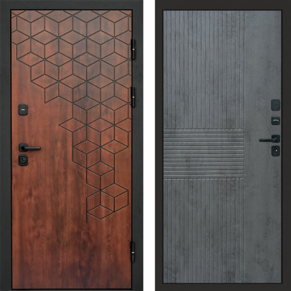 Входная дверь Termo-Door Спейс Дуб Патина - Мастино Бетон темный