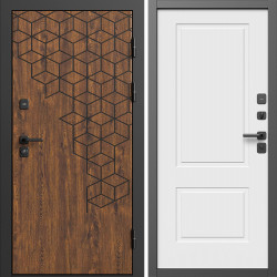 Входная дверь Termo-Door Спейс Дуб Патина - Нео Классика Белый Софт