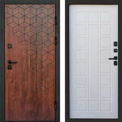 Входная дверь Termo-Door Спейс Дуб Патина - Престиж белое дерево