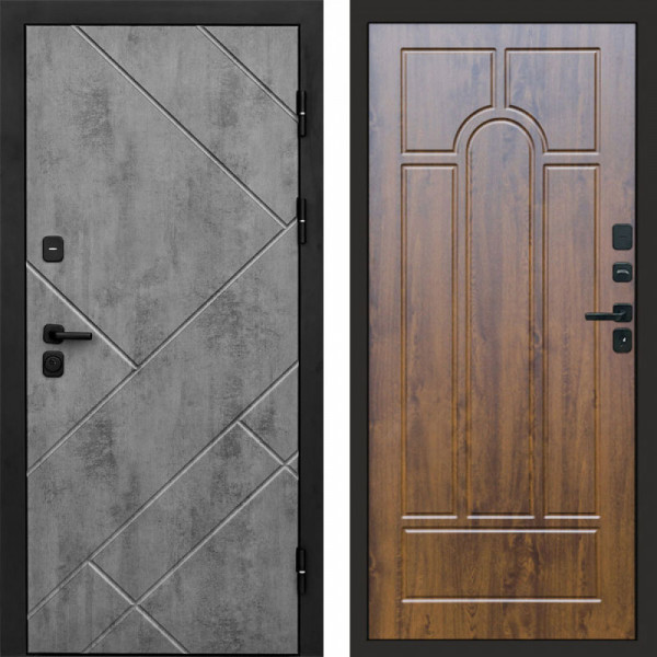 Входная дверь Termo-Door Стоун Бетон - Арка дуб