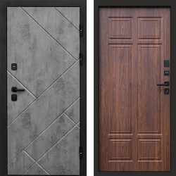 Входная дверь Termo-Door Стоун Бетон - Без серии Орех премиум