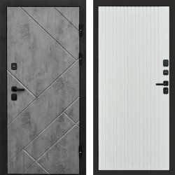 Входная дверь Termo-Door Стоун Бетон - Flat Белый софт