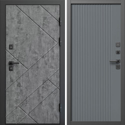 Входная дверь Termo-Door Стоун Бетон - Флэт Grey софт