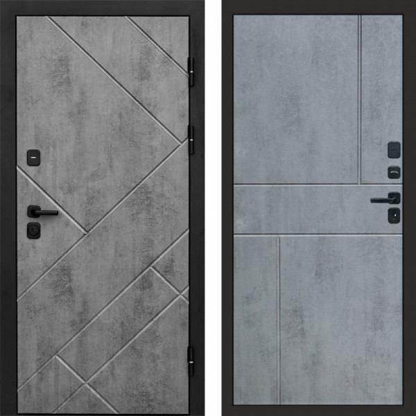 Входная дверь Termo-Door Стоун Бетон - Горизонт бетон темный