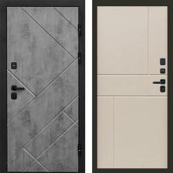 Входная дверь Termo-Door Стоун Бетон - Горизонт Слоновая кость