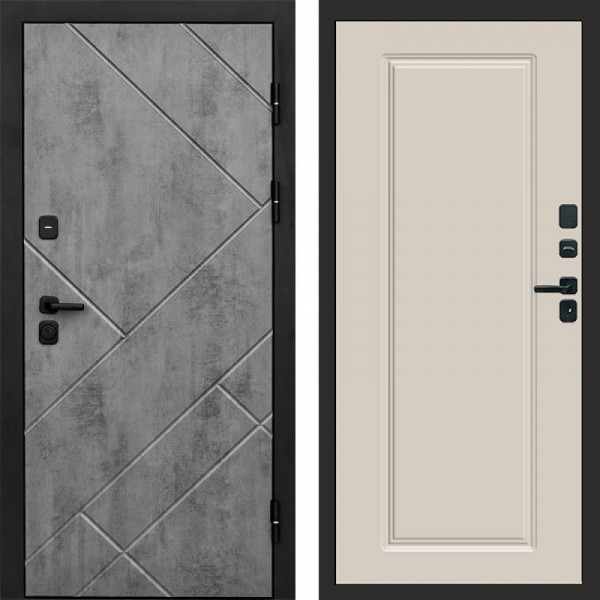 Входная дверь Termo-Door Стоун Бетон - Гранд Слоновая кость