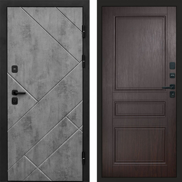 Входная дверь Termo-Door Стоун Бетон - Классика венге
