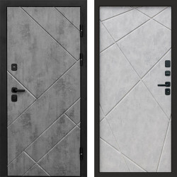 Входная дверь Termo-Door Стоун Бетон - Лучи бетон светлый