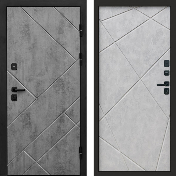 Входная дверь Termo-Door Стоун Бетон - Лучи бетон светлый