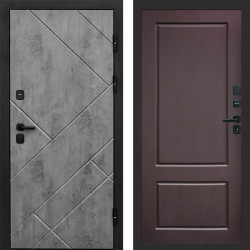 Входная дверь Termo-Door Стоун Бетон - Марсель Шоколад