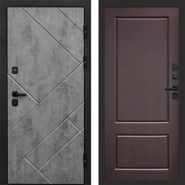 Входная дверь Termo-Door Стоун Бетон - Марсель Шоколад