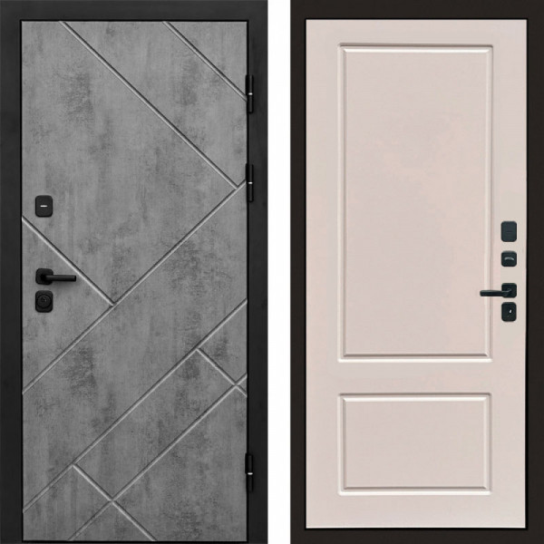 Входная дверь Termo-Door Стоун Бетон - Марсель Слоновая кость