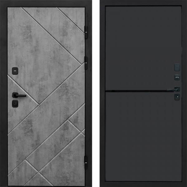 Входная дверь Termo-Door Стоун Бетон - Нео Графит