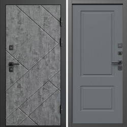 Входная дверь Termo-Door Стоун Бетон - Нео Классика Грей Софт