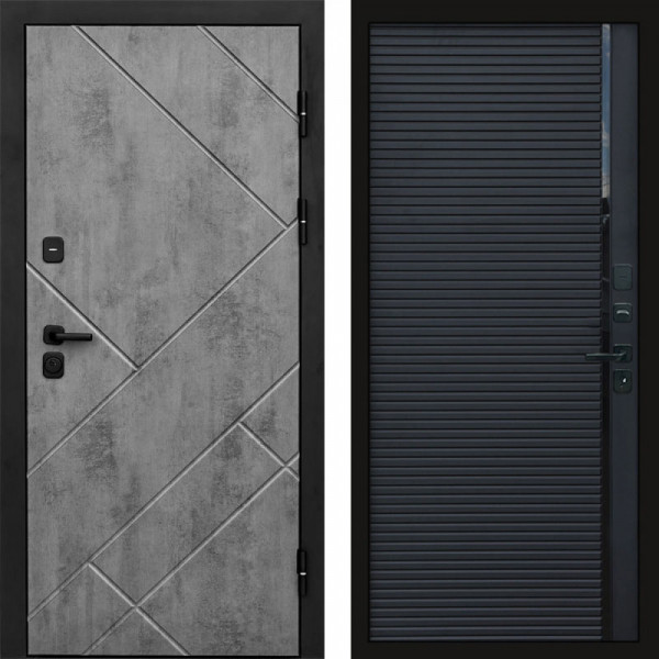 Входная дверь Termo-Door Стоун Бетон - Porte black