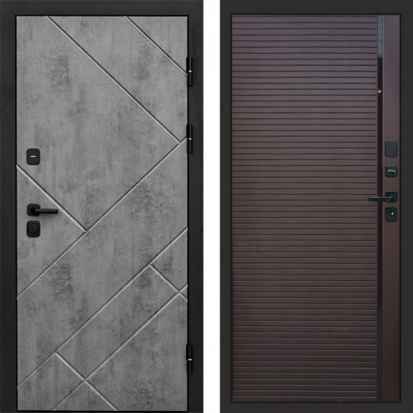 Входная дверь Termo-Door Стоун Бетон - Porte Шоколад