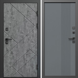 Входная дверь Termo-Door Стоун Бетон - Страйп Грей Софт