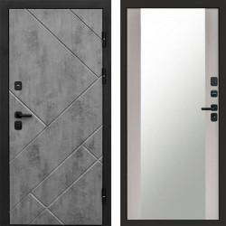 Входная дверь Termo-Door Стоун Бетон - Зеркало лиственница