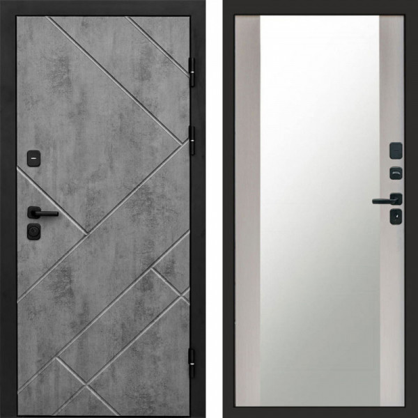 Входная дверь Termo-Door Стоун Бетон - Зеркало лиственница