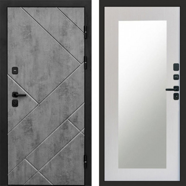 Входная дверь Termo-Door Стоун Бетон - Зеркало Триумф лиственница