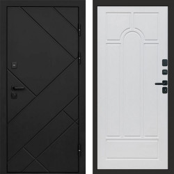 Входная дверь Termo-Door Стоун Блэк - Арка белое дерево