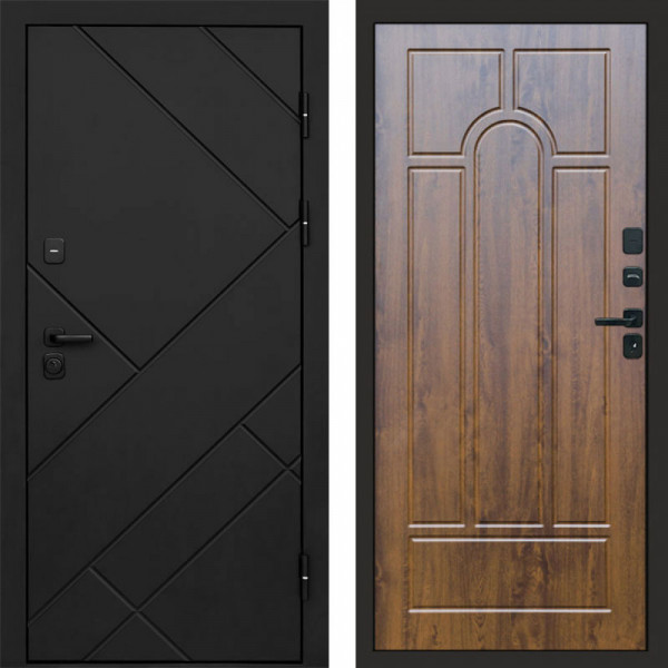 Входная дверь Termo-Door Стоун Блэк - Арка дуб