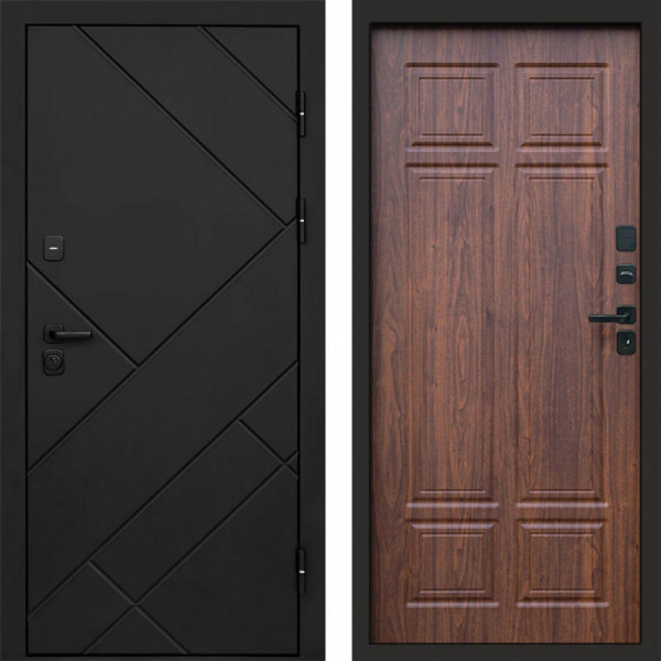 Входная дверь Termo-Door Стоун Блэк - Без серии Орех премиум