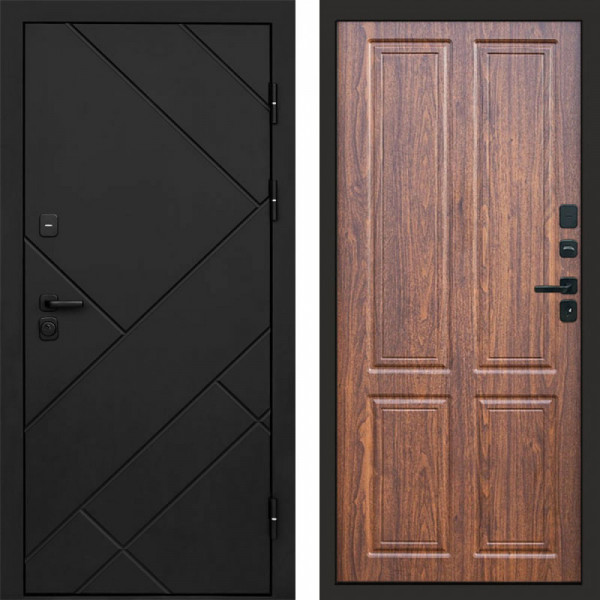 Входная дверь Termo-Door Стоун Блэк - Без серии Орех стандарт
