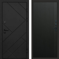 Входная дверь Termo-Door Стоун Блэк - Flat Черный кварц