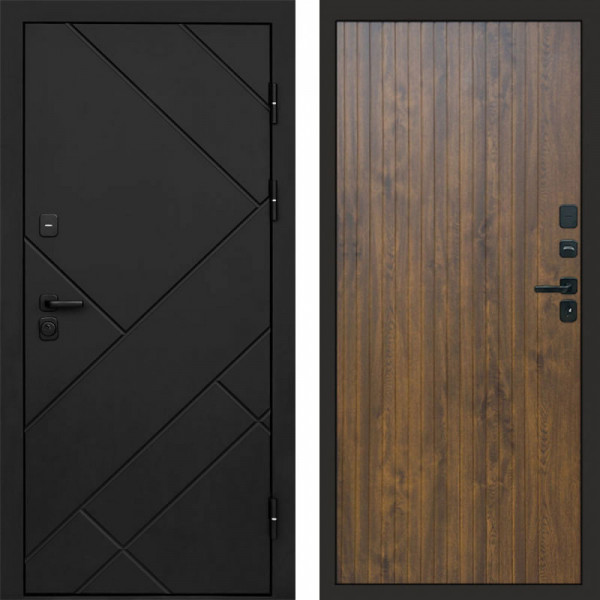 Входная дверь Termo-Door Стоун Блэк - Flat Дуб