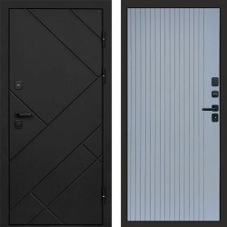 Входная дверь Termo-Door Стоун Блэк - Flat Grey софт