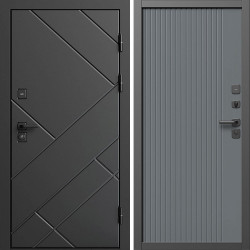 Входная дверь Termo-Door Стоун Блэк - Флэт Черный кварц