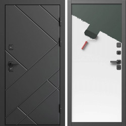 Входная дверь Termo-Door Стоун Блэк - Гладкая Панель Под Покраску (грунт)