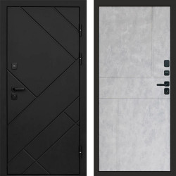 Входная дверь Termo-Door Стоун Блэк - Горизонт бетон светлый